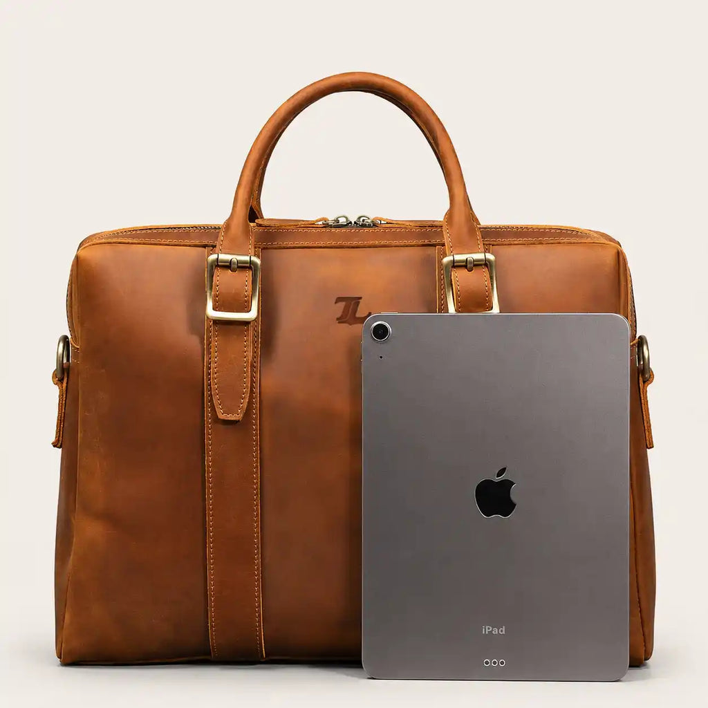 Vintage Full Grain Leather Briefcase