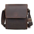 Vintage Leather Messenger Bag for Men