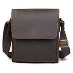 Vintage Leather Messenger Bag for Men
