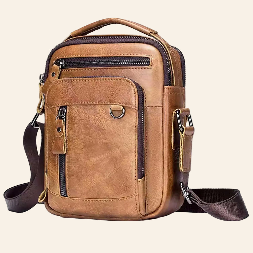 Leather Everyday Shoulder Bag For Men
