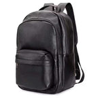 Top-Grain Leather Laptop Backpack for Men