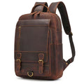 Vintage Full Grain Leather Backpack for Men