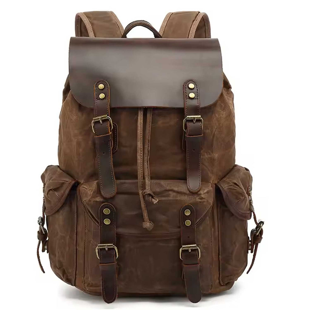 Waterproof Vintage Canvas Laptop Backpack