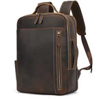 Men's Vintage Leather Laptop Backpack