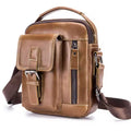 Cowhide Leather Crossbody Bag for Men