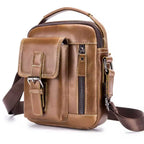 Cowhide Leather Crossbody Bag for Men