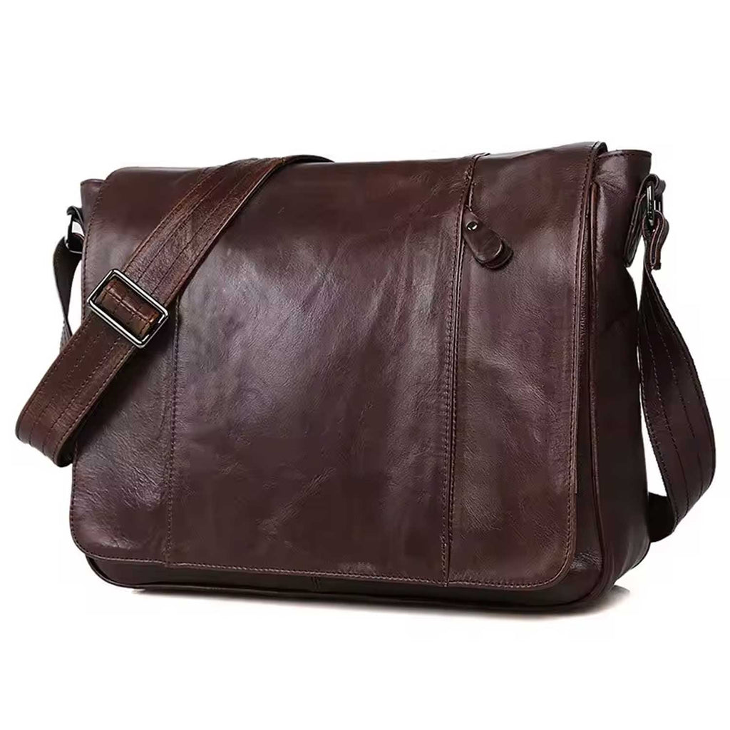 Vintage Oil-Waxed Leather Sling Bag