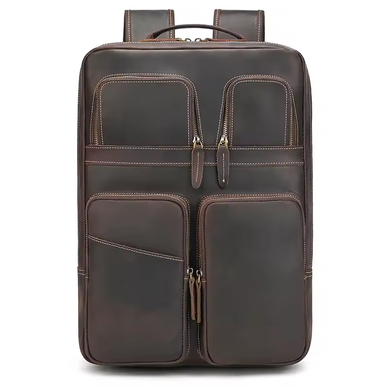Extra Large Leather Travel Backpack Men