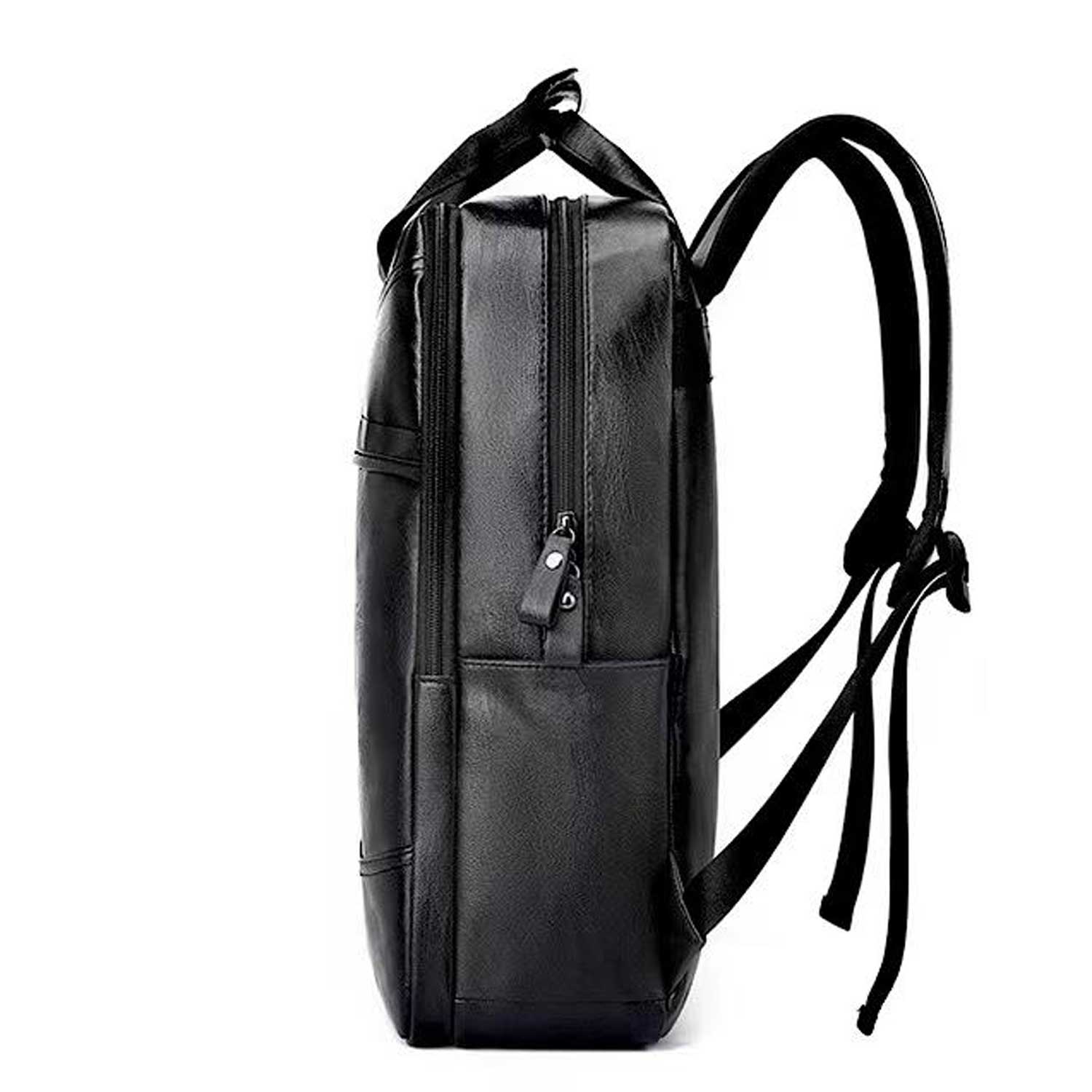 Men's Genuine Leather Laptop Backpack 15.6 Inch