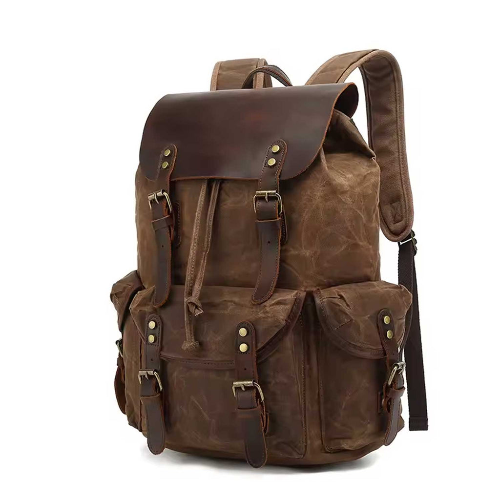 Waterproof Vintage Canvas Laptop Backpack
