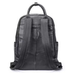 Large Capacity Men's Leather Business Backpack