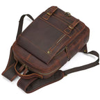 Vintage Full Grain Leather Backpack for Men