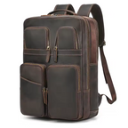 Extra Large Leather Travel Backpack Men