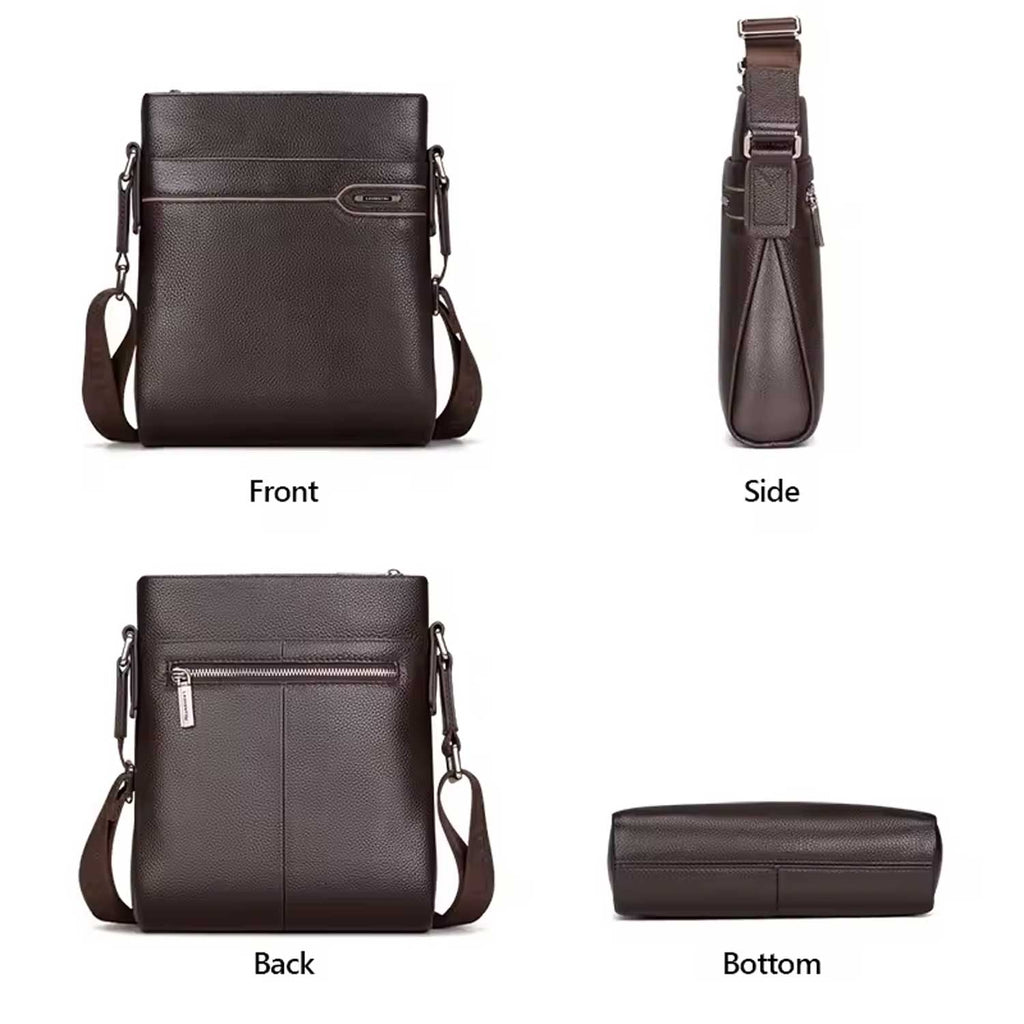 Leather Business Messenger Bag Men