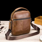 Cowhide Leather Crossbody Bag for Men