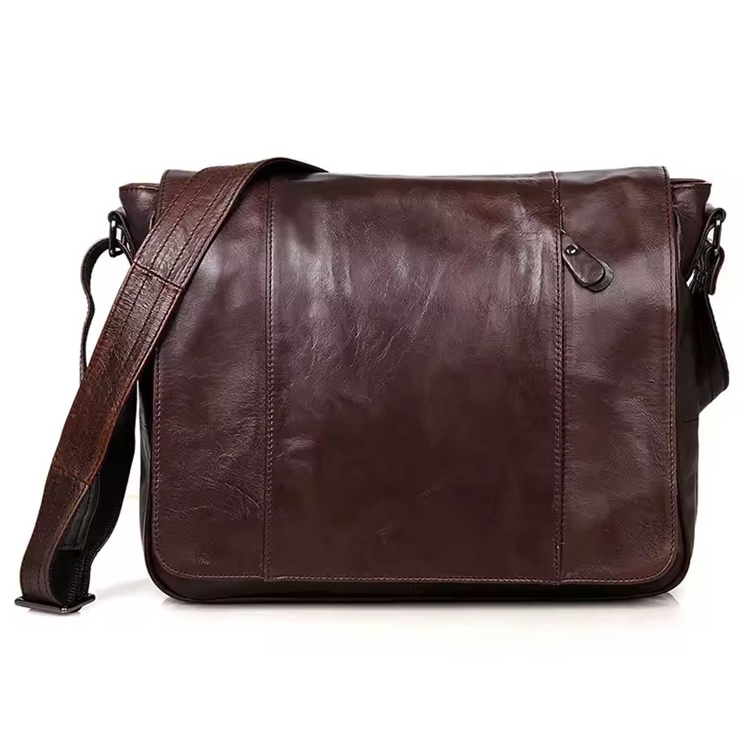 Vintage Oil-Waxed Leather Sling Bag