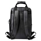 Men's Genuine Leather Laptop Backpack 15.6 Inch