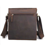 Vintage Leather Messenger Bag for Men