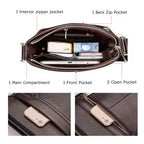 Leather Business Messenger Bag Men