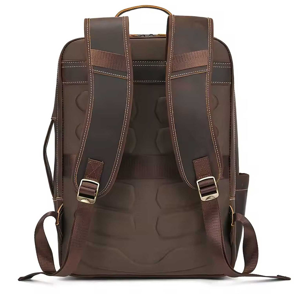 Men's Vintage Leather Laptop Backpack