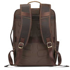 Men's Vintage Leather Laptop Backpack