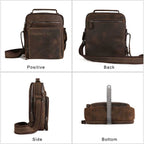 Men's Casual Leather Shoulder Bag
