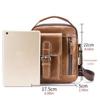 Cowhide Leather Crossbody Bag for Men