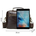 Leather Messenger Laptop Bag for Men