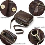Leather Messenger Laptop Bag for Men