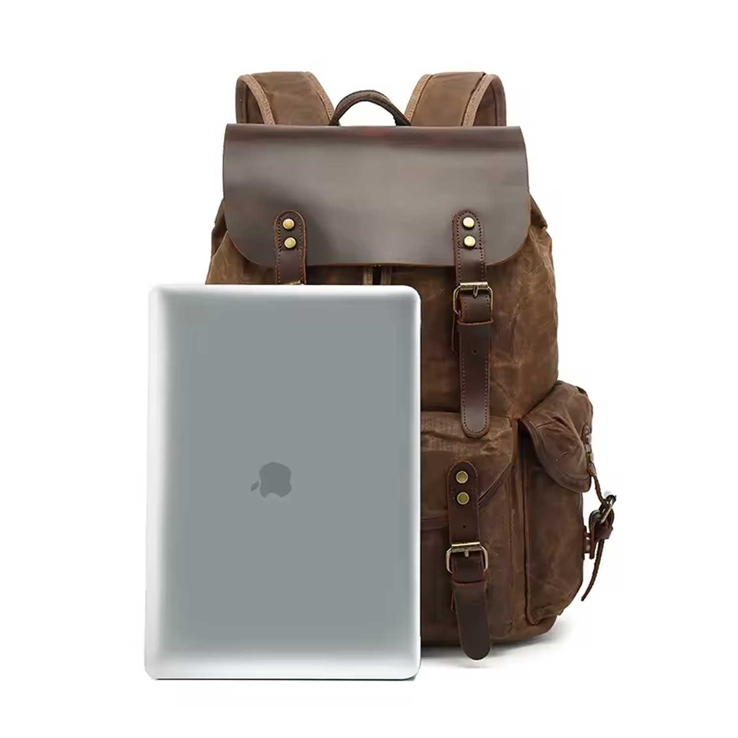 Waterproof Vintage Canvas Laptop Backpack