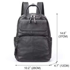 Large Capacity Men's Leather Business Backpack