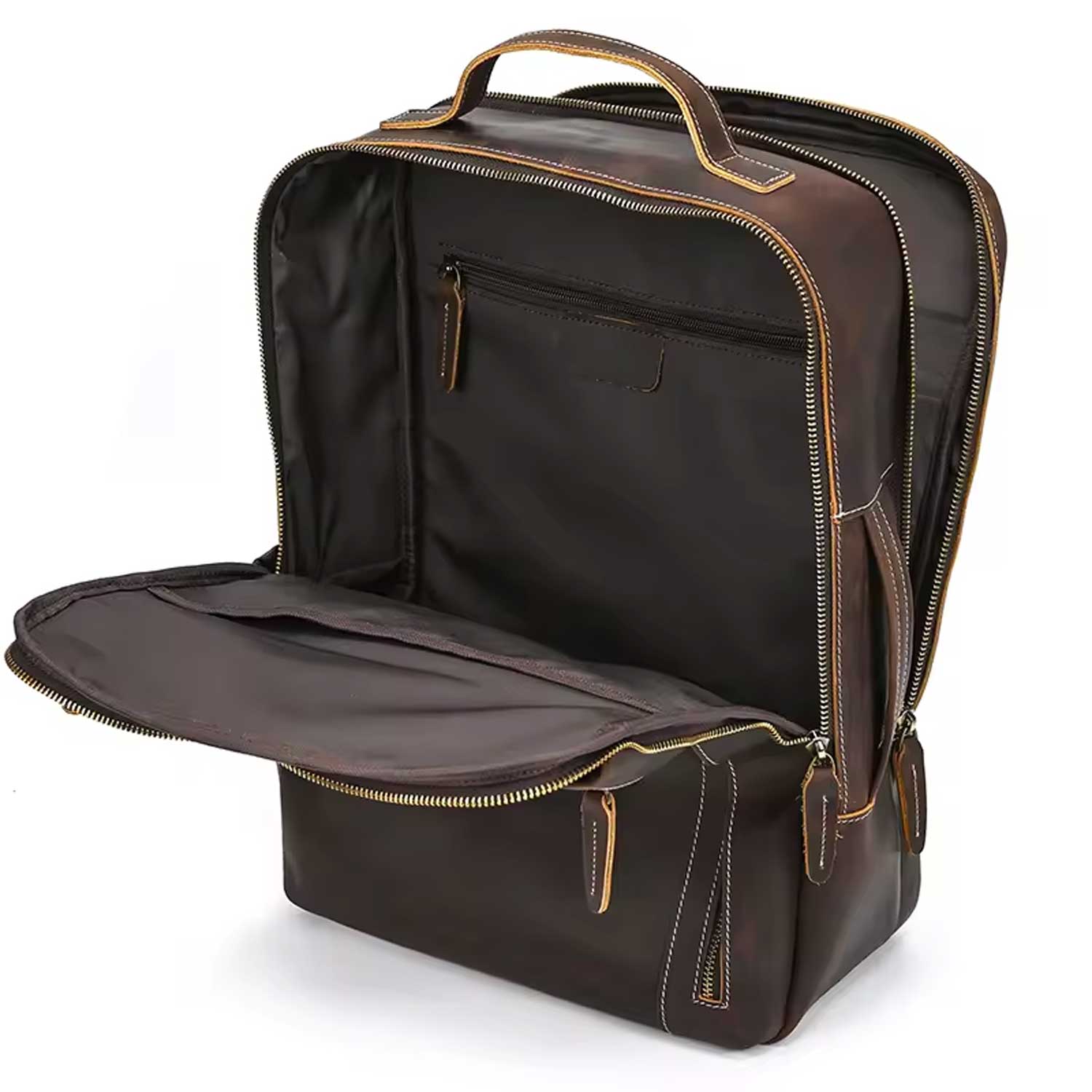 Men's Vintage Leather Laptop Backpack