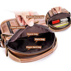 Cowhide Leather Crossbody Bag for Men