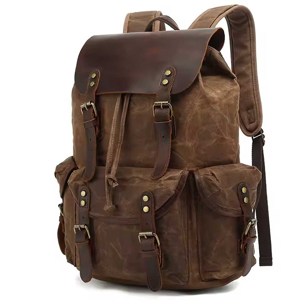 Waterproof Vintage Canvas Laptop Backpack