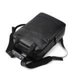 Men's Genuine Leather Laptop Backpack 15.6 Inch