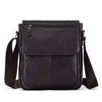 Classic Cowhide Leather Crossbody Bag