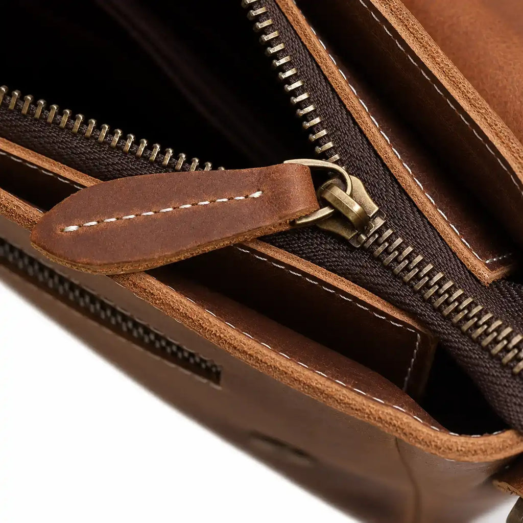 Leather Messenger Bag
