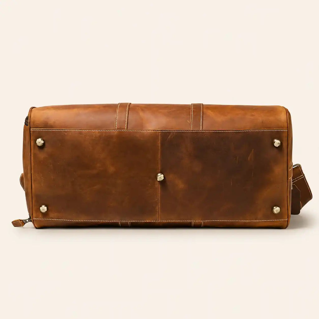 Cow Leather Brown Duffle bag