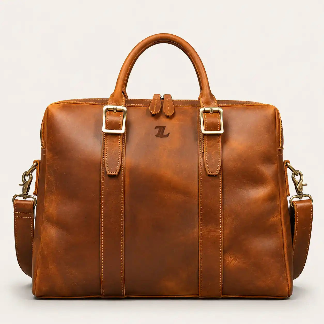 Vintage Full Grain Leather Briefcase