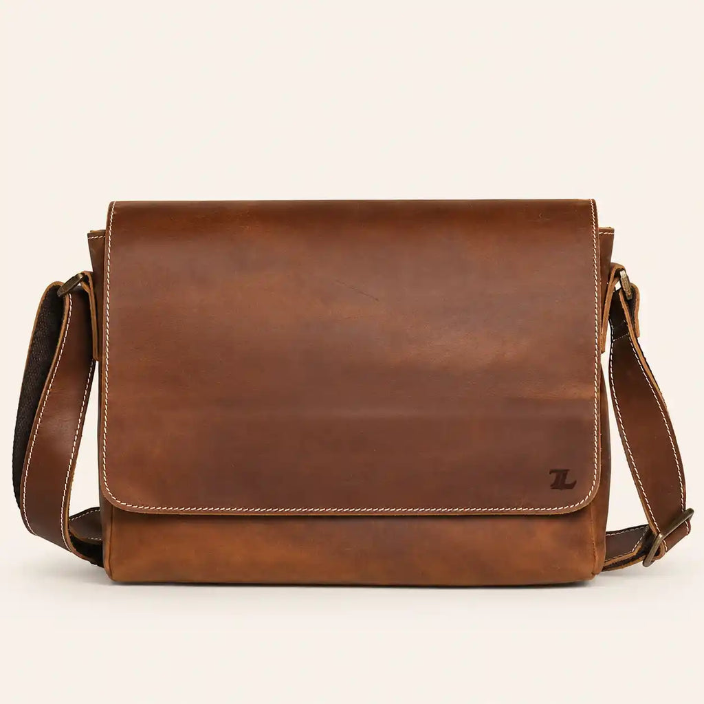 Leather Messenger Bag