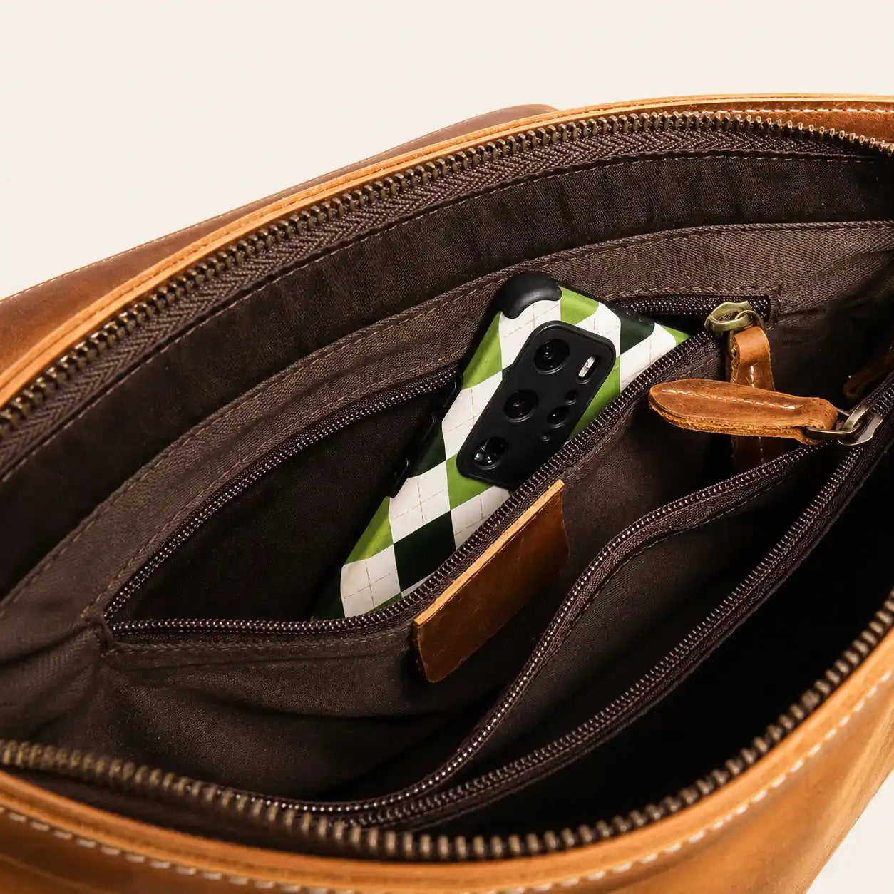 Leather Messenger Bag