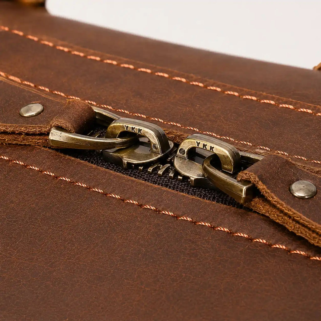 Cow Leather Brown Duffle bag