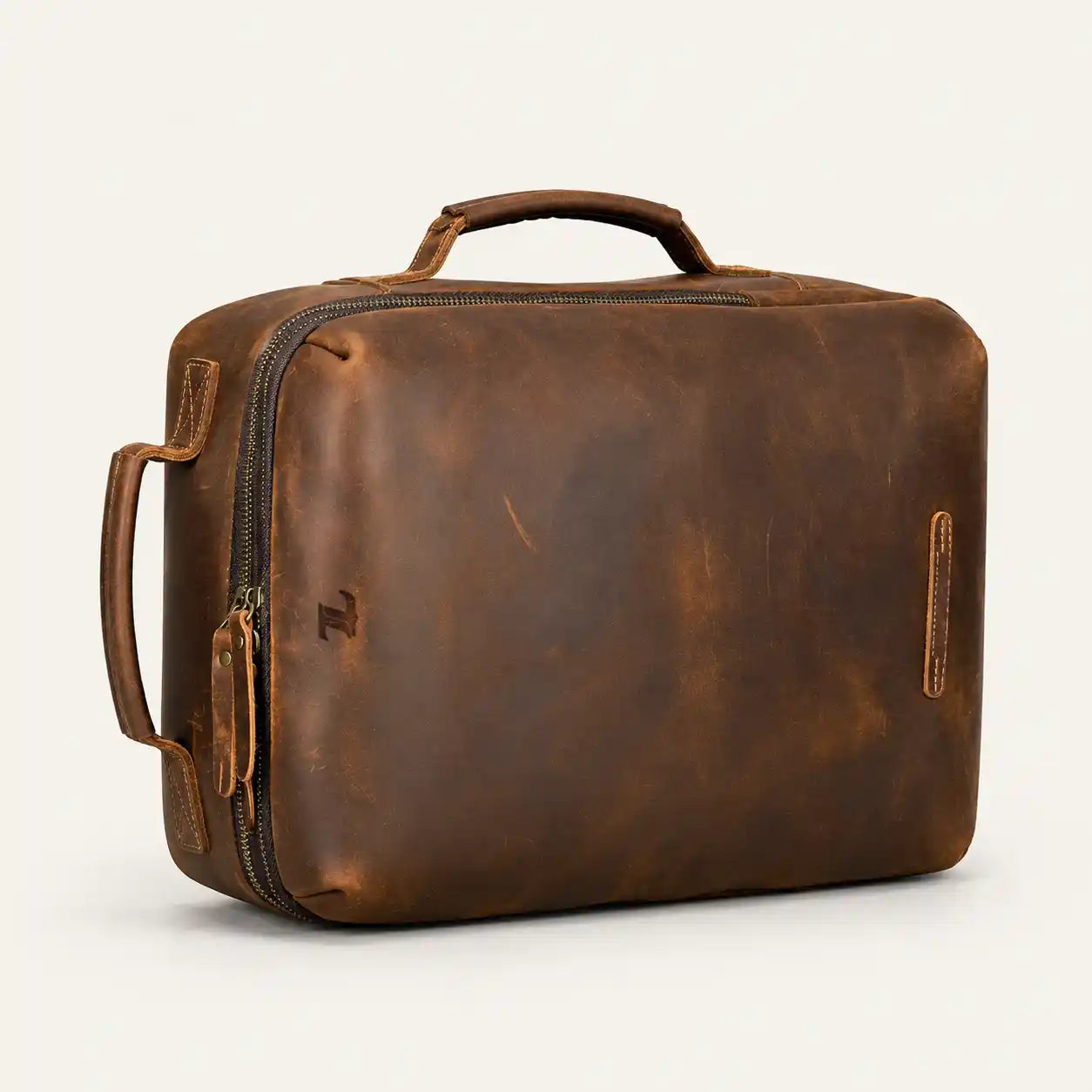 Travel Leather Laptop Backpack