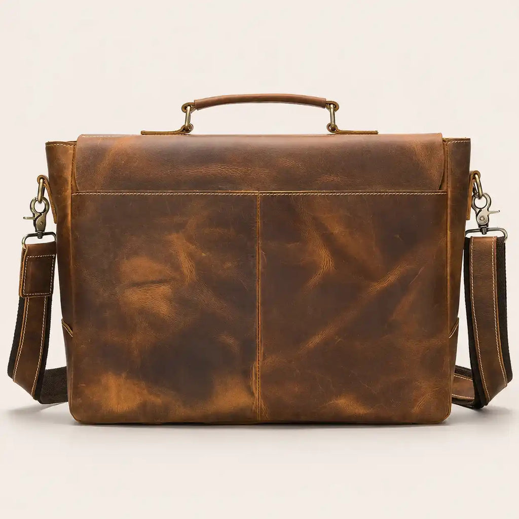 Vintage Leather Briefcase for Men