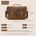 Vintage Leather Briefcase for Men