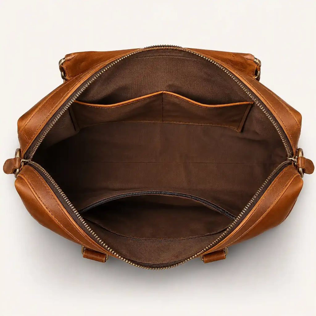 Vintage Full Grain Leather Briefcase