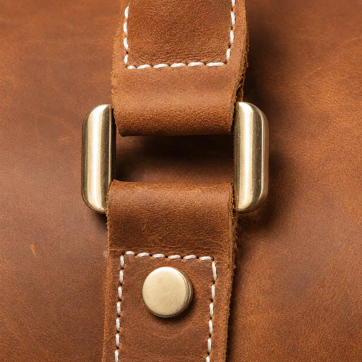 Cow Leather Brown Duffle bag