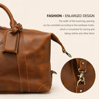Buffalo Leather Duffle Bag for Men