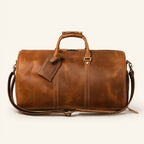 Cow Leather Brown Duffle bag