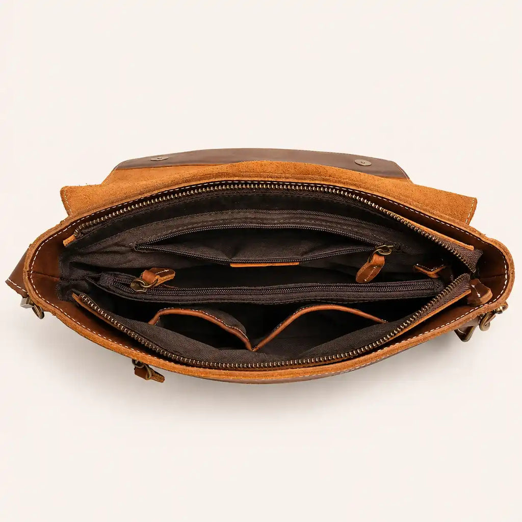 Leather Messenger Bag